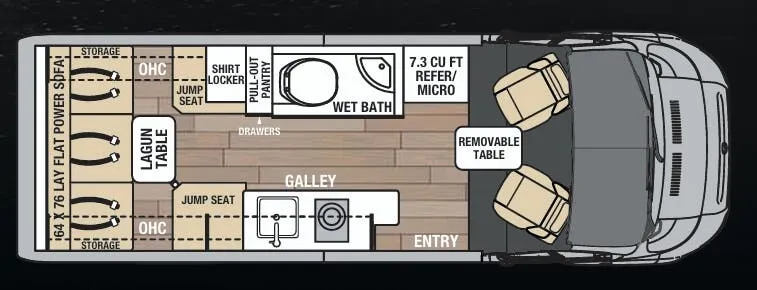 Coachmen Nova 20C floor plan