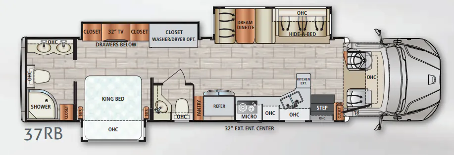 Dynamax Corp DX3 37RB floor plan
