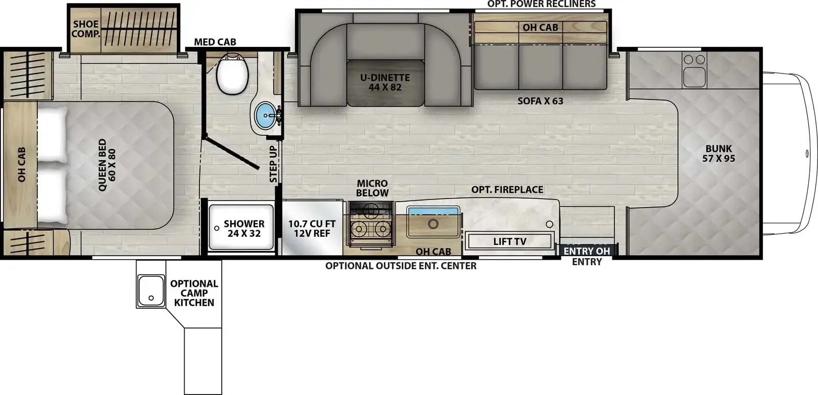 2026 Coachmen Leprechaun 319MB - Floor plan