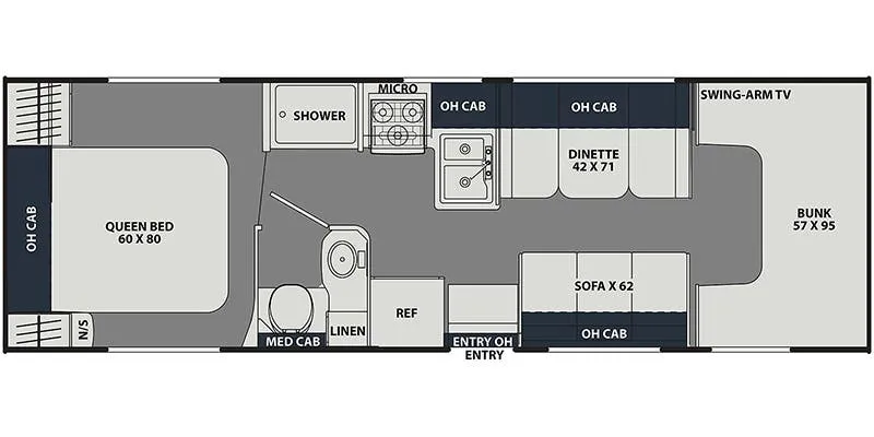 Coachmen Leprechaun 270QB floor plan