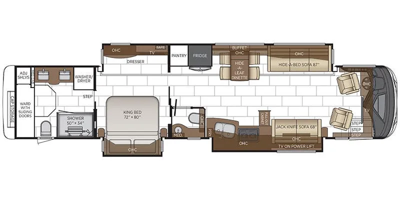 Newmar Mountain Aire 4551 floor plan