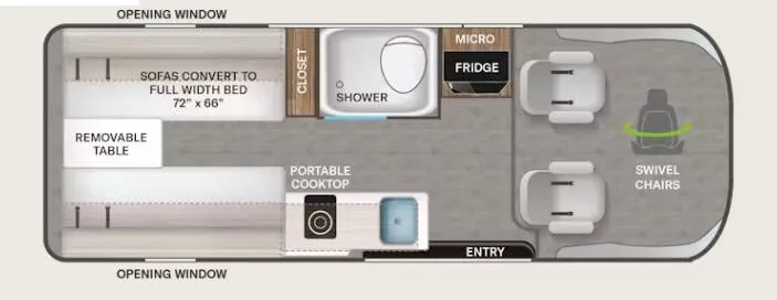 Thor Motor Coach Sequence 20U floor plan