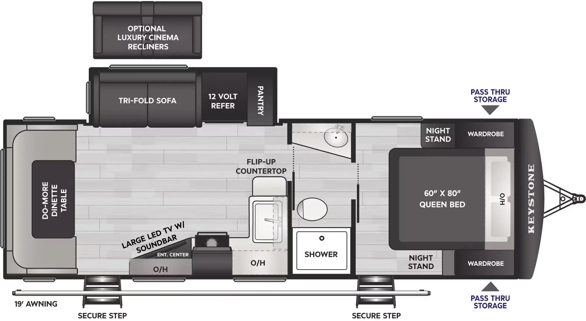Keystone Passport SL Series 253RDWE floor plan