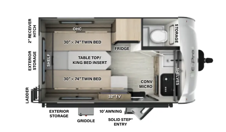 Forest River Flagstaff E-Pro E15TB floor plan