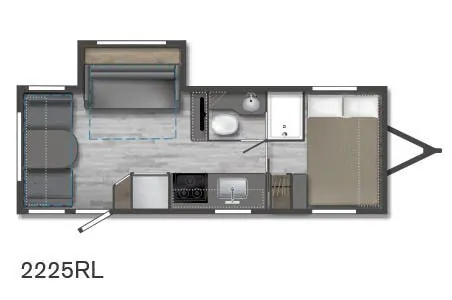 Winnebago Micro Minnie 2225RL floor plan