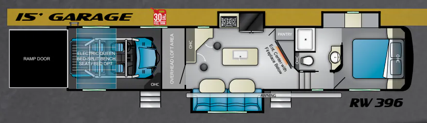 Heartland Road Warrior 396 floor plan