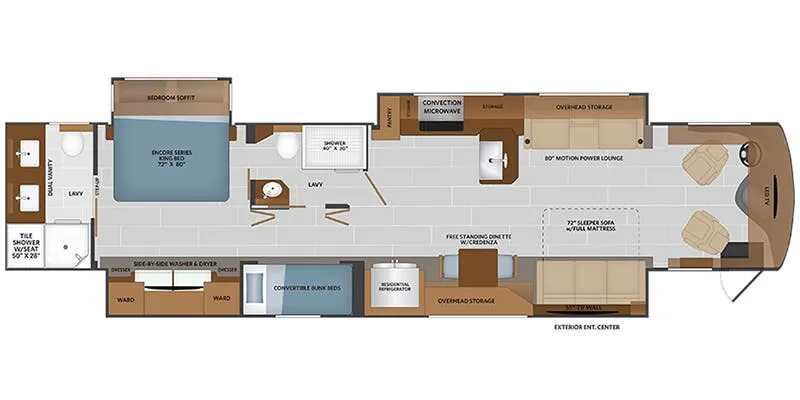 2026 Fleetwood Palisade 45FS floor plan