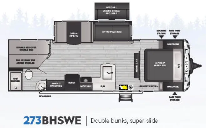 Keystone Bullet 273BHSWE floor plan