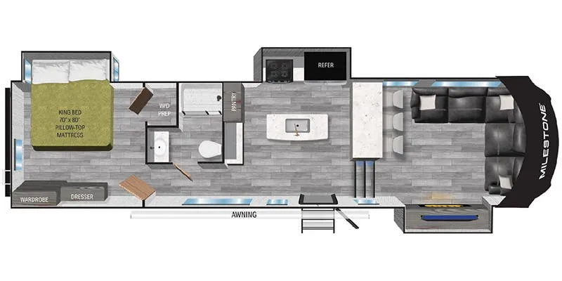 2023 Heartland Milestone 321FL floor plan