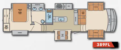 2019 Palomino Columbus 1492 389FL floor plan