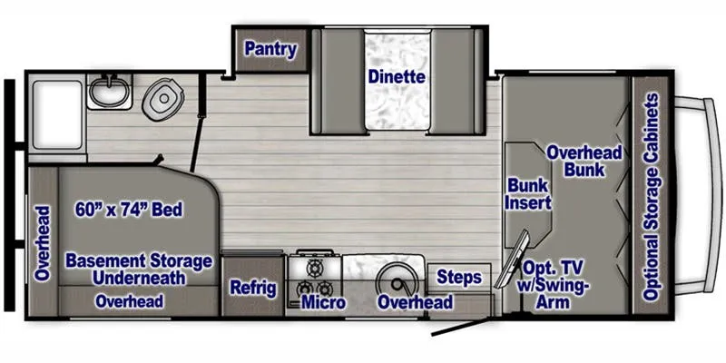 2023 Gulf Stream RV Conquest Class C 6238 - Floor plan