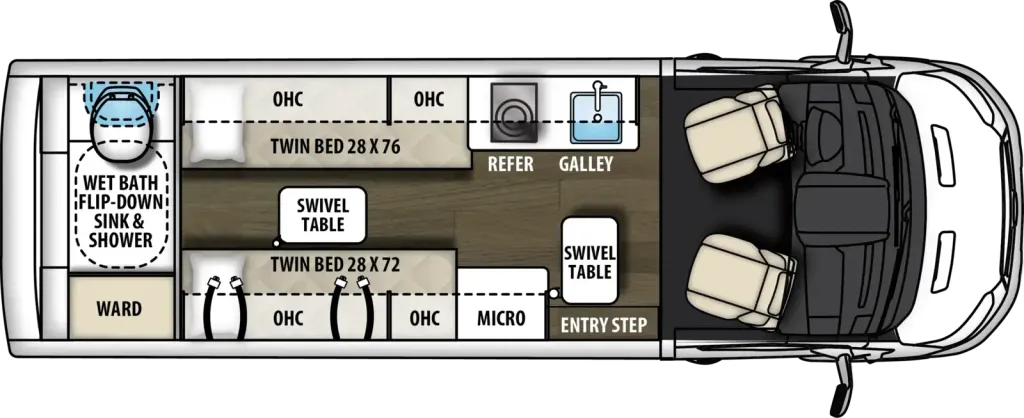 2027 Coachmen Beyond 22RB floor plan