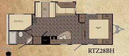 2015 CrossRoads ReZerve RTZ28BH floor plan