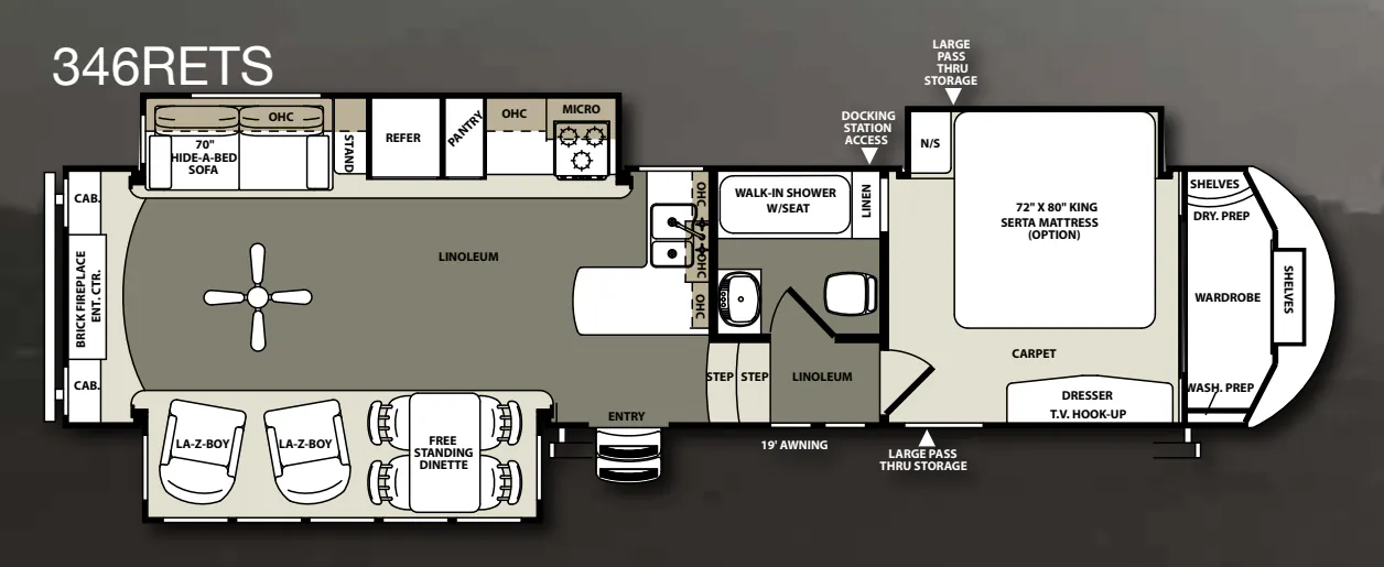 Forest River Sierra 346RETS floor plan