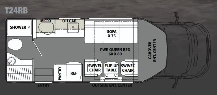 Coachmen Orion T24RB floor plan