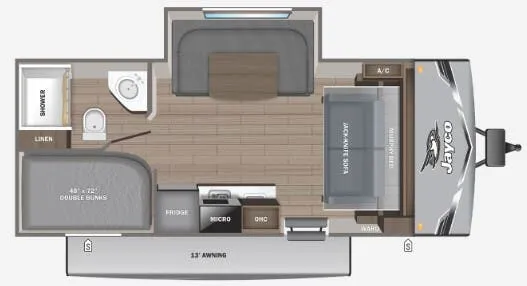 2025 Jayco Jay Flight SLX 197MBW - Floor plan