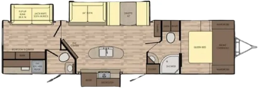 CrossRoads Sunset Trail Super Lite 331BH floor plan