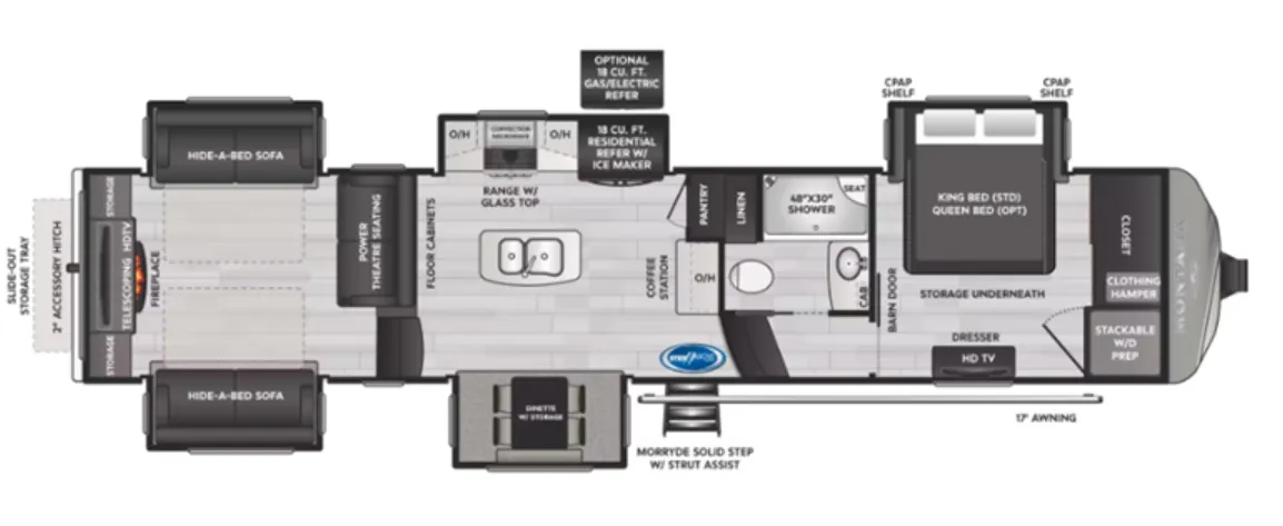 2023 Keystone Montana 3791RD - Floor plan