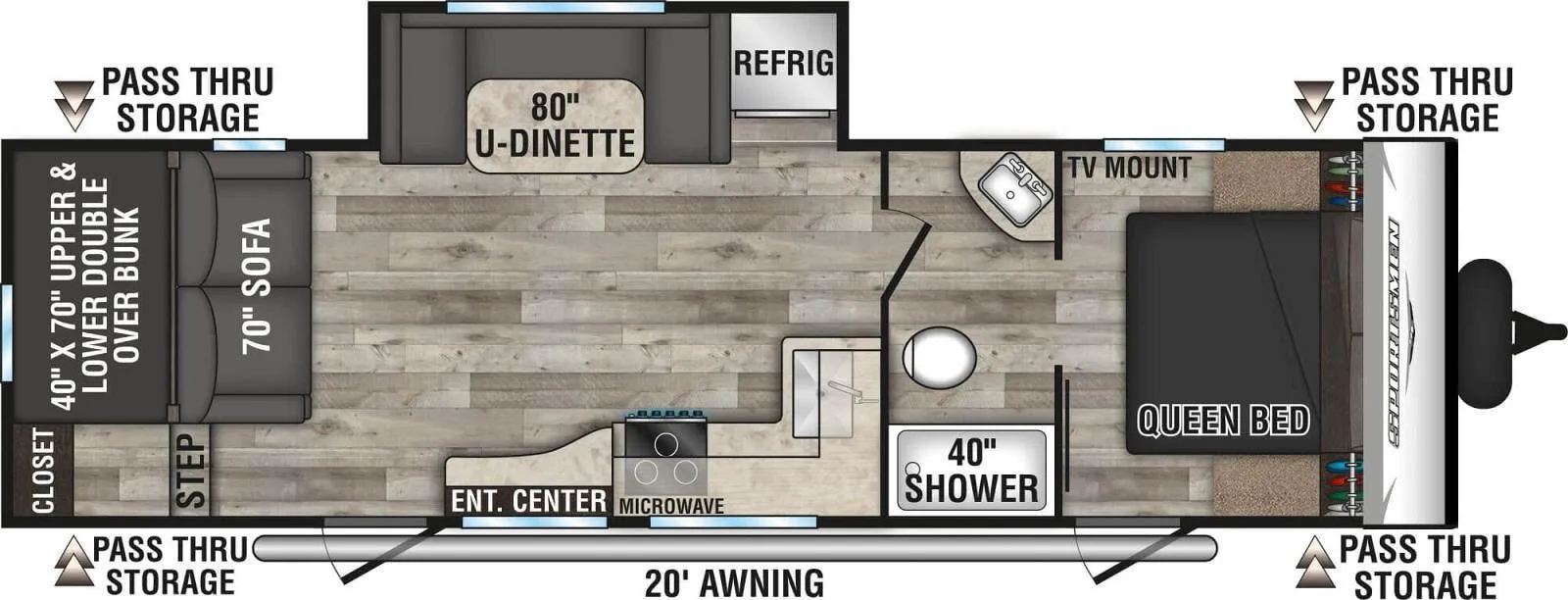 K-Z Sportsmen SE 281BHSE floor plan