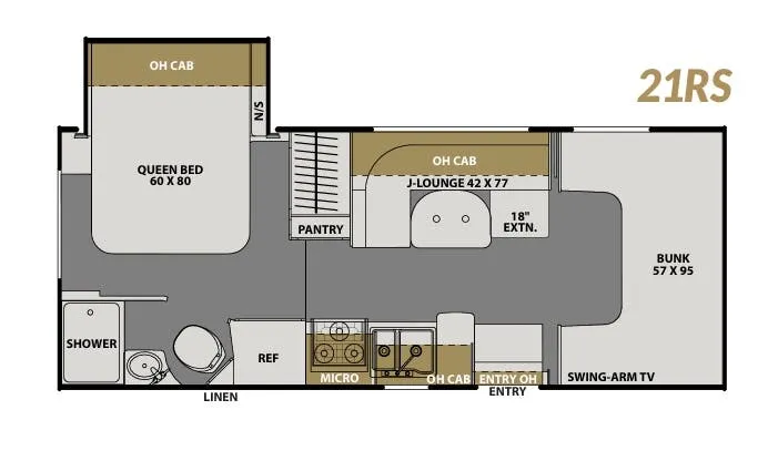 Coachmen Freelander 21RS floor plan