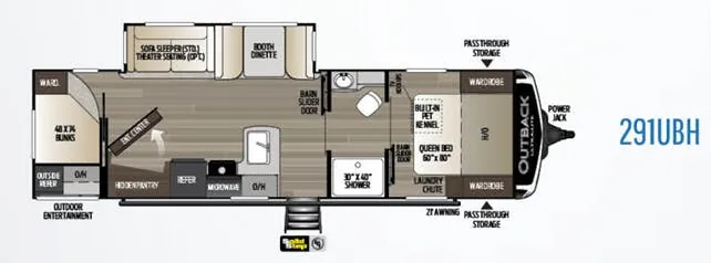 Keystone Outback Ultra-Lite 291UBH exterior