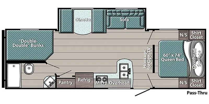 Gulf Stream Trailmaster Ultra-Lite 269BH floor plan