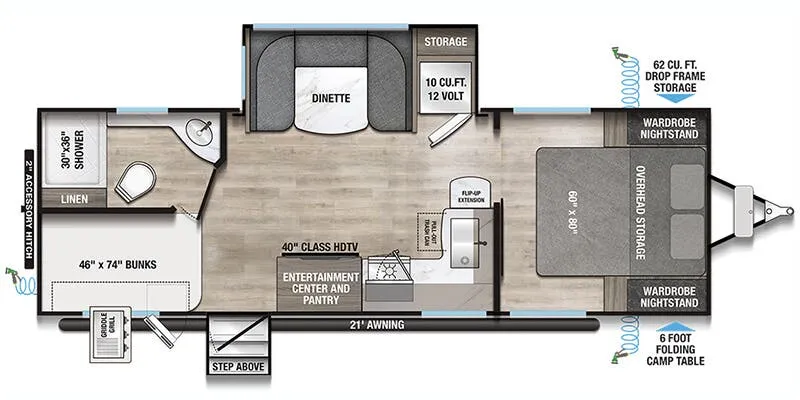 Alliance RV Delta 251BH floor plan