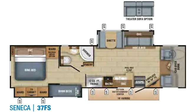 Jayco Seneca 37FS floor plan