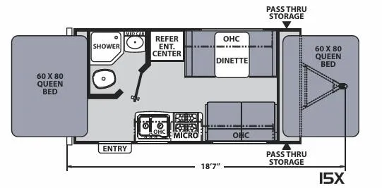 Coachmen Apex Nano 15X floor plan
