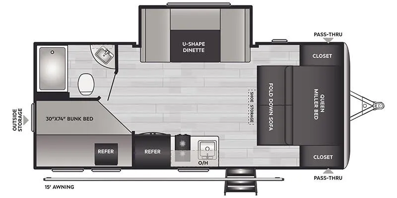 Keystone Springdale Mini 1810BH floor plan