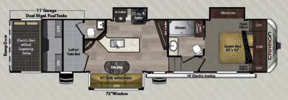 Keystone Carbon 357 floor plan