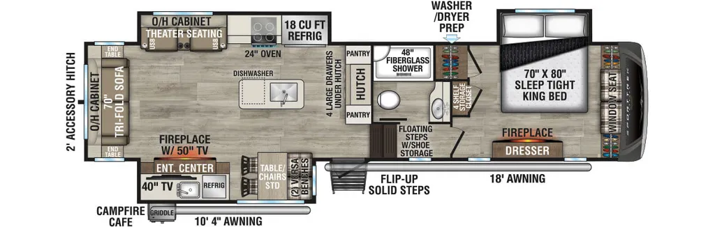 2027 Venture RV SPORTTREK TOURING EDITION FW 353VIK floor plan