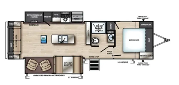 Forest River Vibe 28RL floor plan