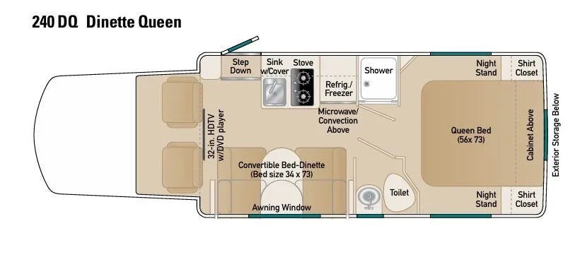 Coach House Platinum II 240 DQ floor plan