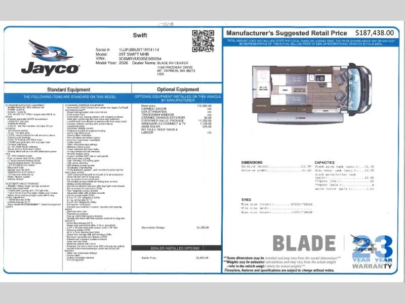 2026 Jayco Swift 20T - Photo 3