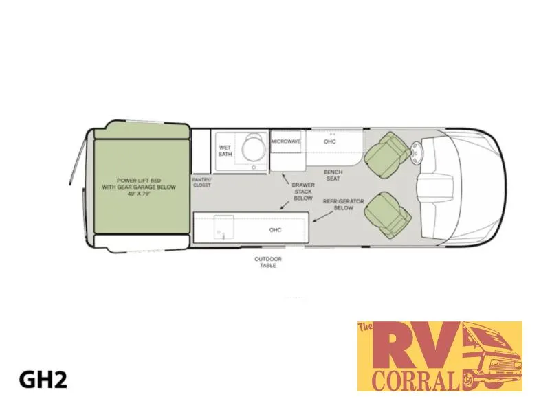2026 Tiffin Motorhomes GH2 New    22 BV - Photo 3