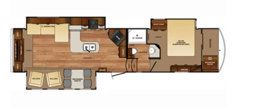 Forest River Wildcat 327RE floor plan