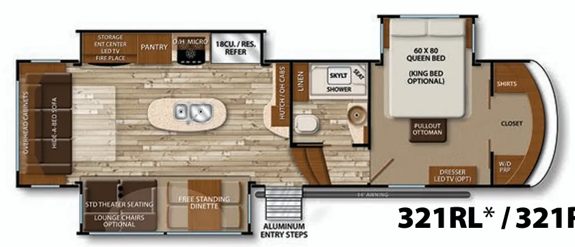Grand Design Solitude 321RL R floor plan