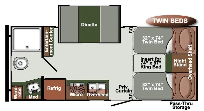 Gulf Stream Matrix SVT 21TBD floor plan
