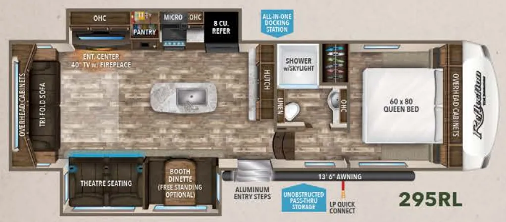 Grand Design Reflection 150 Series 295RL floor plan