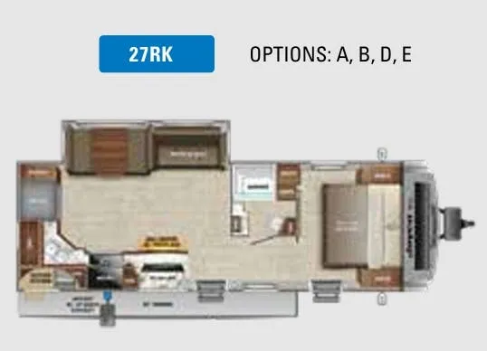 2022 Jayco White Hawk 27RK - Floor plan