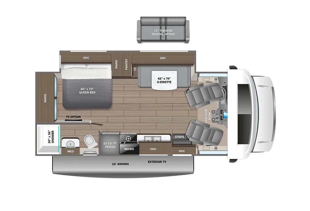 2026 Entegra Coach Odyssey 24B floor plan