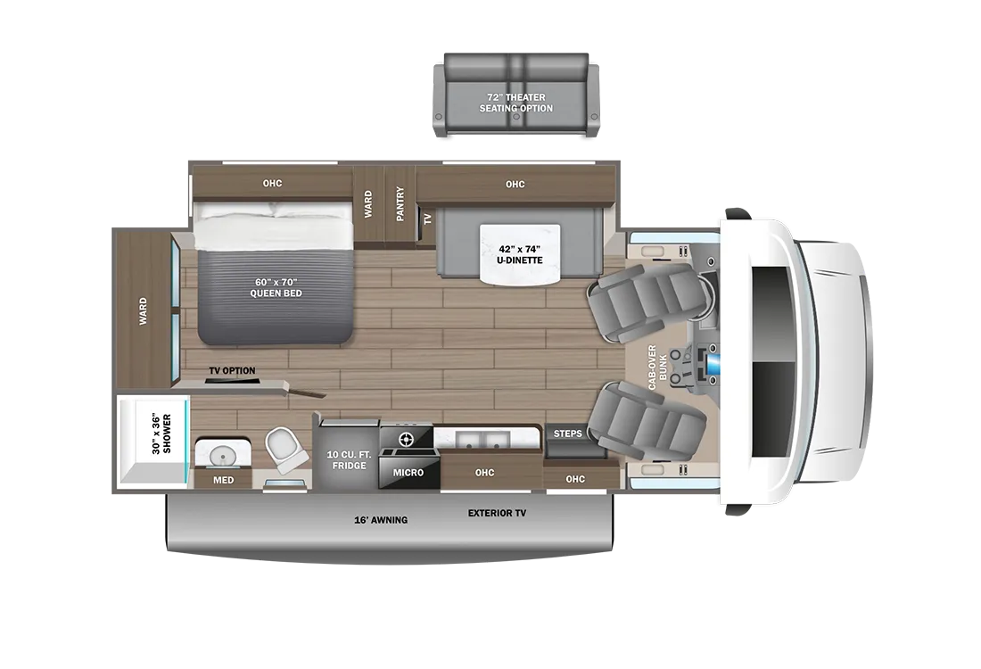 2026 Entegra Coach Odyssey 24B - Floor plan