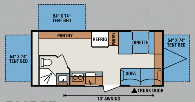 K-Z Spree Escape E20RBT floor plan