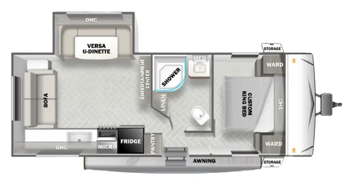 Forest River Wildwood 241RLXL floor plan