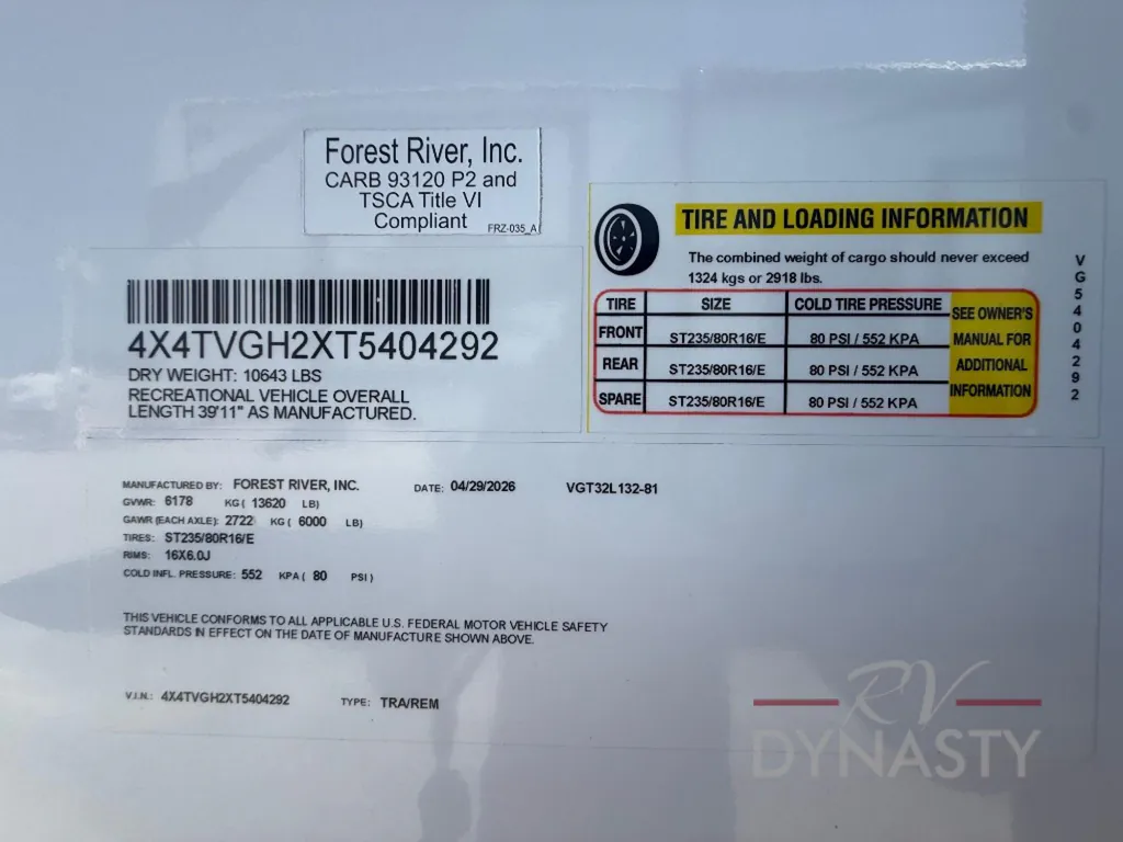 2026 Forest River Vengeance Rogue Armored 32L132, Photos photo 6