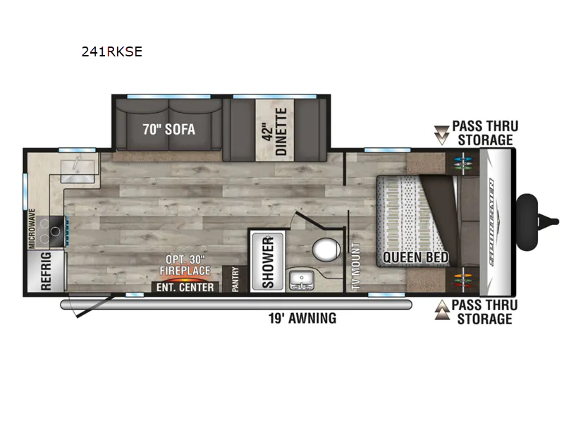 2022 K-Z Sportsmen SE 241RKSE — Floor plan