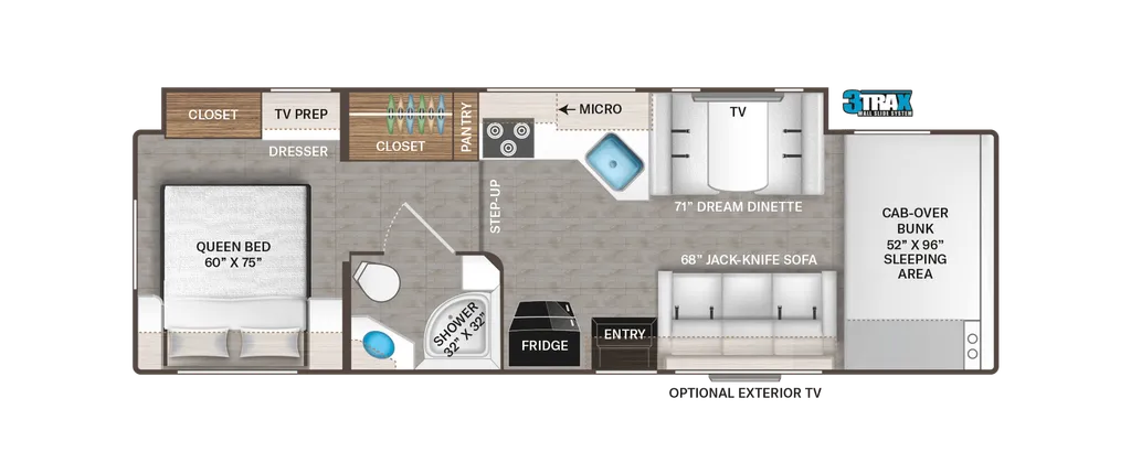 2024 Thor Motor Coach Chateau 31WV floor plan