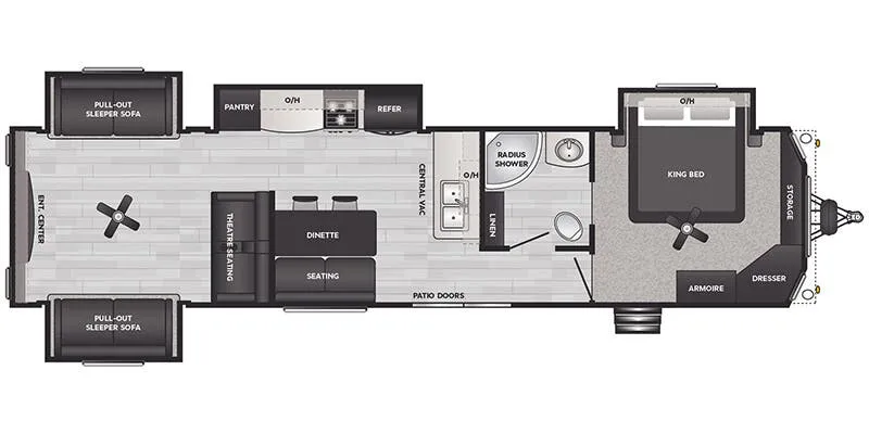 Keystone Retreat 391RDEN floor plan