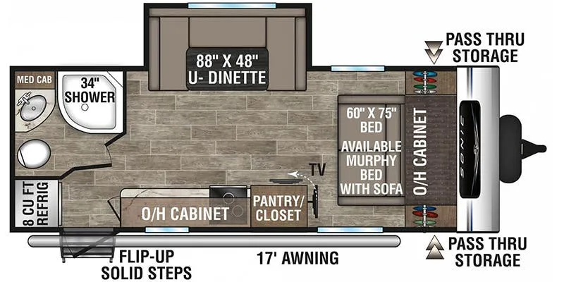 Venture RV Sonic SN211VRB floor plan